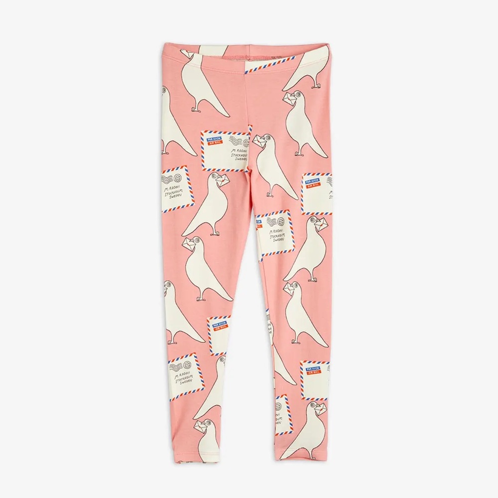 NWT Mini Rodini Pigeons Leggings - Pink
